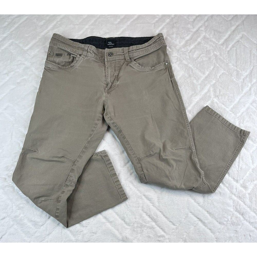 Kuhl Kanvus Jean Men's Tan /Khaki Outdoor Cotton Blend Stretch Pants - Sz 36x27